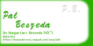 pal beszeda business card